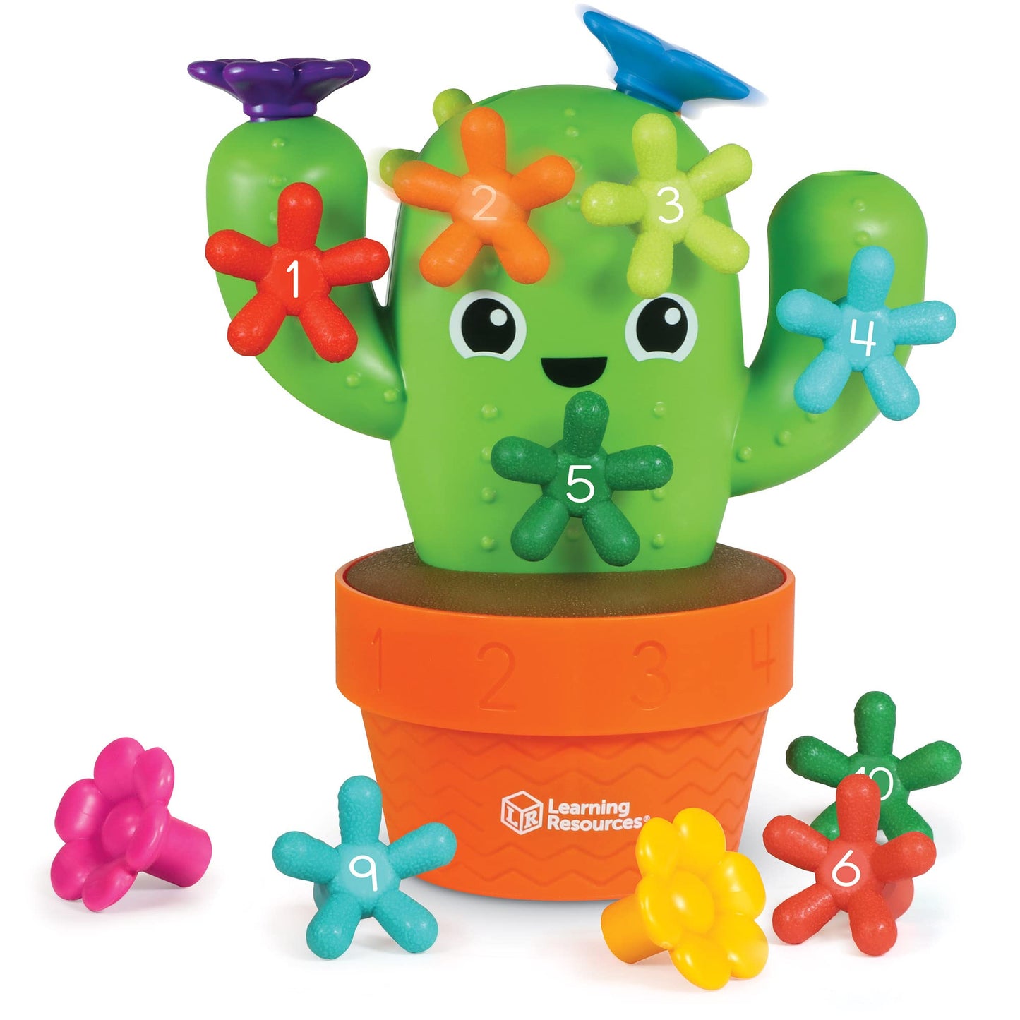 Learning Resources Carlos the Pop & Count Cactus - 16 Pieces, Age 18+ Months, Toddler Montessori Toys, Stacking Shape, Sorting And Matching Skill Activities, Educational Games