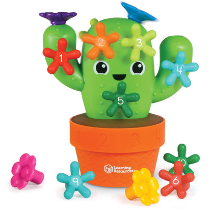 Learning Resources Carlos the Pop & Count Cactus - 16 Pieces, Age 18+ Months, Toddler Montessori Toys, Stacking Shape, Sorting And Matching Skill Activities, Educational Games