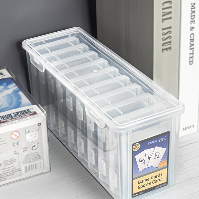 10 PCS Trading Card Storage Box Set, Plastic Top loaders Storage Box, Fit for Standard Card, Top Loaders and Magnetic Card Holders