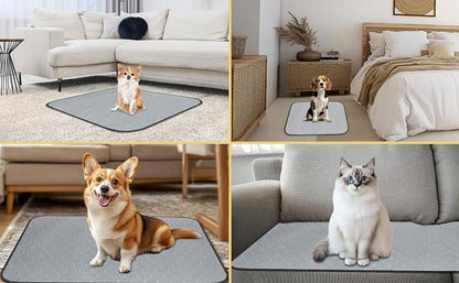 DAHAPYBOO Extra Large Washable Pee Pads for Dogs 36x48,4 Pack | Reusable Puppy Pads for Dogs Non-Slip Waterproof Pet Training Pads for Crate, Playpen, Bed, Sofa,Whelping Box, Potty Training
