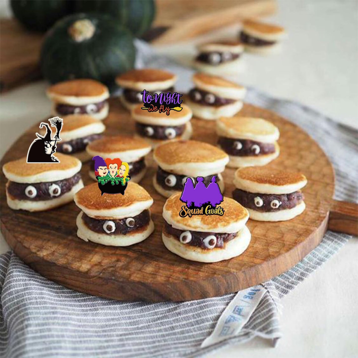 ICNYEKl Halloween Witch Sisters Silicone Mold 2 Pcs, 3D Halloween Hocus Pocus Fondant Mold, for Cupcake Toppers, Halloween Party Cake Decoration, Candy, Chocolate, Sugar Craft, Resin, Plaster, Clay