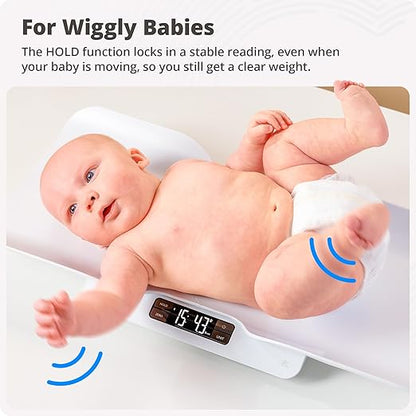 Greater Goods Medical-Grade Baby Scale – FDA Class I Device, Digital Infant & Toddler Scale, 0.1 oz Precision Sensor, 2.3–66 lb Range, Consistent Readings for Wiggly Babies, Skin Contact Tested