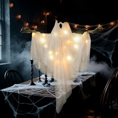 Easy Joy Ghost Decor Halloween Decorations Large Hanging Swing Ghost Halloween Decor for Outdoor Indoor