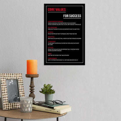 Motivational Wall Art Home Decor Inspirational Entrepreneur Quote Canvas Print Inspiring Positive Picture Poster Artwork for Modern Office Workspace Classroom Stretched and Framed [12''Wx18''H]