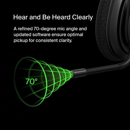Belkin SoundForm Adapt Wireless Over-Ear Headset, Headphones for Work, Play, Gaming, & Travel w/Built-in Boom Microphone, 45H Battery Life - Compatible with iPhone, iPad, Galaxy, and More - Black