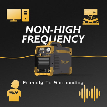 TOOLIOM 50A Non High Frequency Plasma Cutter Non-Touch Pilot ARC 110/220V Dual Voltage Cutting Machine 1/2" Clean Cut