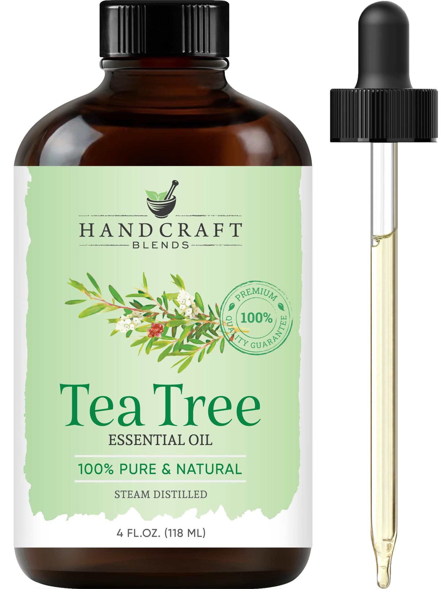 Handcraft Blends Lavender Essential Oil – Huge 4 Fl Oz – 100% Pure and Natural – Premium Grade Essential Oil for Diffuser and Aromatherapy, Skin, Massage, Candle and Soap Making Fragrance