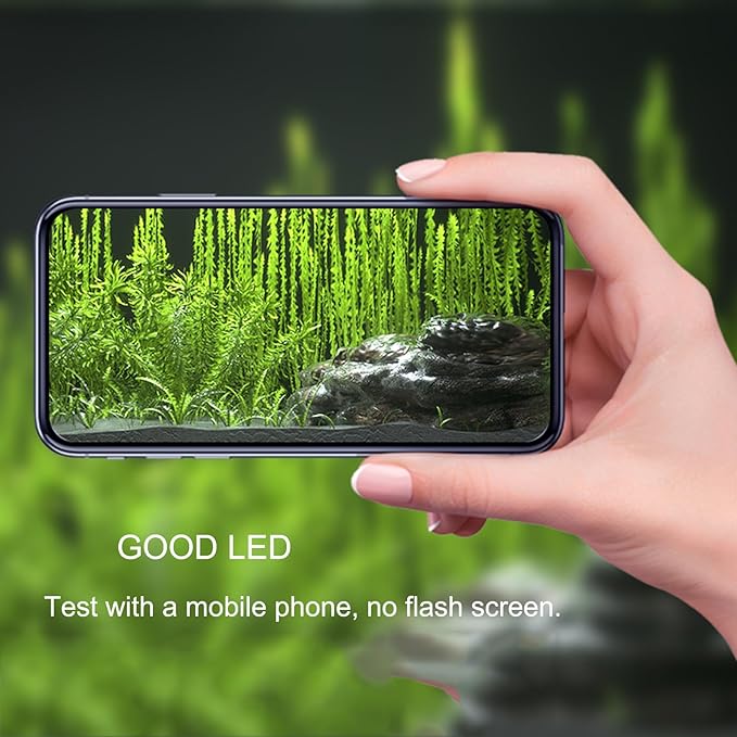 Carefree Fish Aquarium LED Light USB 7W Timer 4/8/12/18 Hours for 1~5Gal Fish Tank (Include UL Certification Power Adapter)