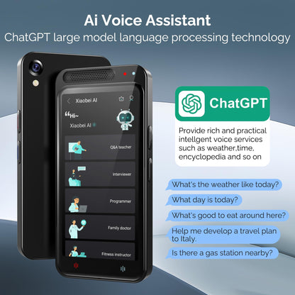 Language Translator Device, 150+ Languages Two-Way Real Time Translator Device No WiFi Needed Upgraded ChatGPT, Instant Translator, Offline&Text&Photo&Voice Translation for Travel Business Learning