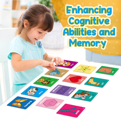 Torlam Toddler Flash Cards Baby Cognitive Flashcards for Kids, Learning Alphabet, Numbers, Shapes & Colors, Animals, First Words, Body Parts, Foods, Preschool Kindergarten Activities Educational Toys