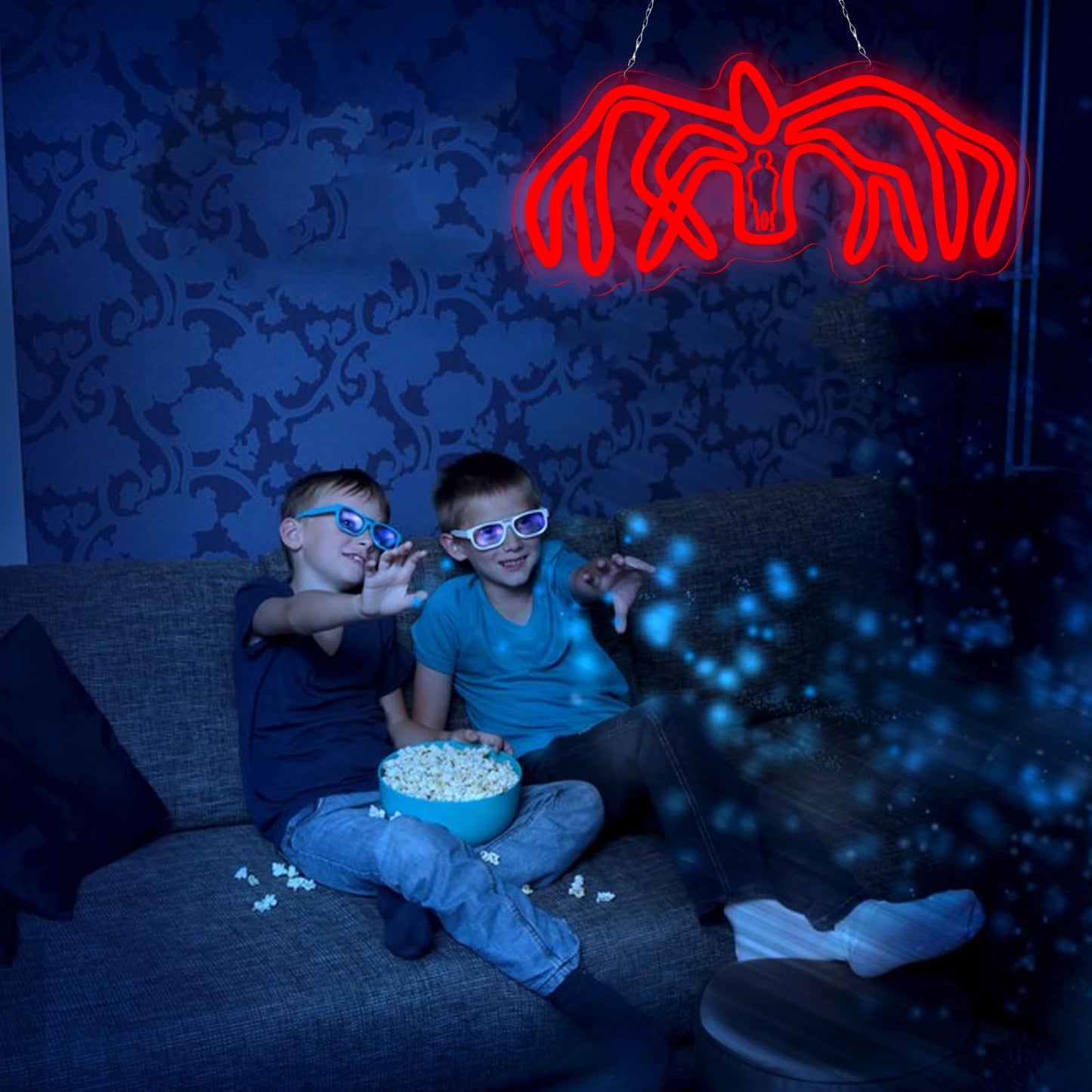 OIZEGO Spider Monster Neon Signs for Wall Decor Neon Lights for Bedroom Led Signs Suitable for Dormitory Man Cave Christmas Gift