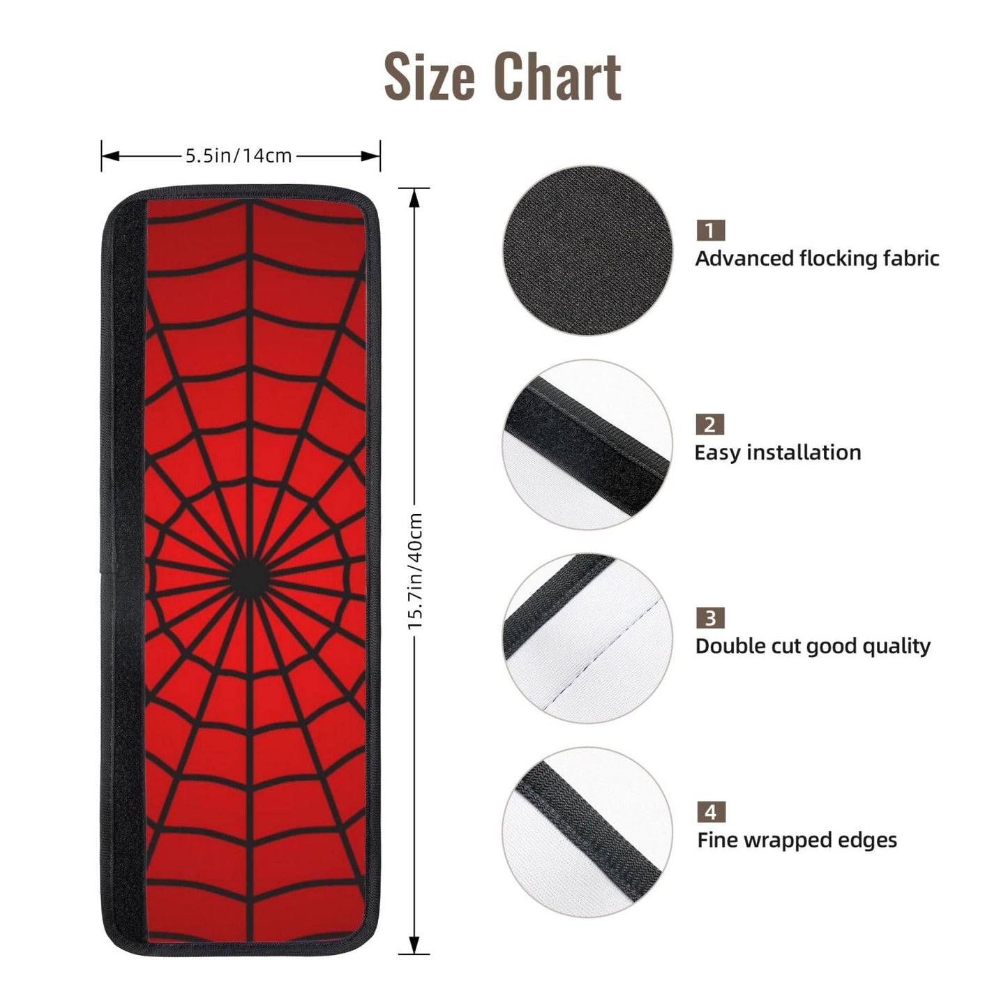 Cotsena Red Spider Web Refrigerator Door Handle Covers Set of 2 Washable Kitchen Appliance Handle Covers Protector for Fridge Microwave Stove Oven Dishwasher