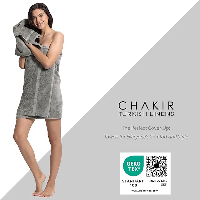 Chakir Turkish Linens Luxury Spa and Hotel Quality Premium Cotton 6-Piece Towel