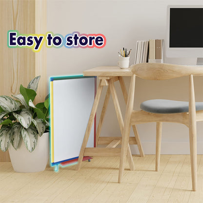 Dry Erase Board White Board for Kids 24x18 inch Art Easel for Kids Magnetic Tripod Whiteboard Art Easel and Flipchart Board with a Height-Adjustable Stand Perfect for Kid