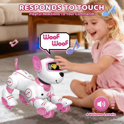 great dachong Robot Dog Toy for Kids 3-12: Remote Control Interactive Robot Puppy with Touch & Follow, Programmable Tricks, Dancing & Walking, Birthday Gift for Smart Boys & Girls