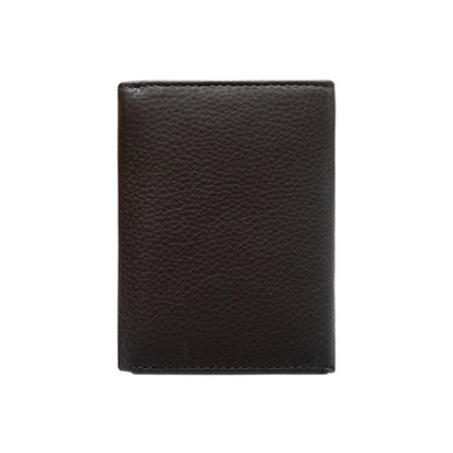 VANSI Genuine Leather Modern TriFold Design Wallet and Card Holder for Men (BROWN)