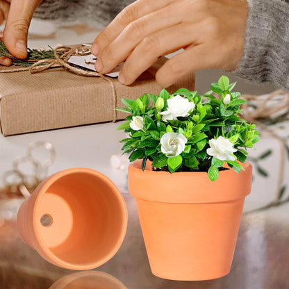 TKSCUSR 22Pcs 3 Inch Terracotta Pots, Clay Flower Pots Cactus DIY Flower Pots with Drainage Hole,Great for Plants Garden Windowsill Indoor & Outdoor Wedding Favors Gifts