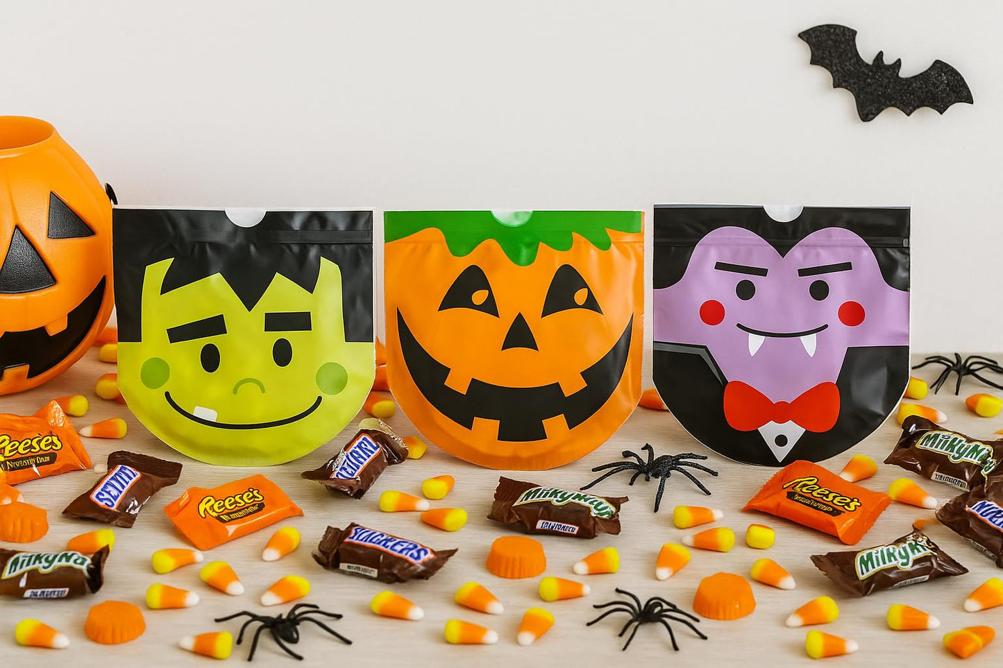 Halloween Trick-or-Treat Bags – 36 Pack Plastic Loot Bags – Boo Basket Fillers, Party Favor Bags & Candy Sacks