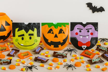 Halloween Trick-or-Treat Bags – 36 Pack Plastic Loot Bags – Boo Basket Fillers, Party Favor Bags & Candy Sacks