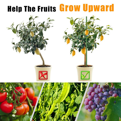 LAVEVE Garden Stakes 67 Inches Heavy Duty Steel Tomato Stake, Plastic Coated Support for Securing Trees, Climbing Plants, Cucumber, Beans, Pack of 20