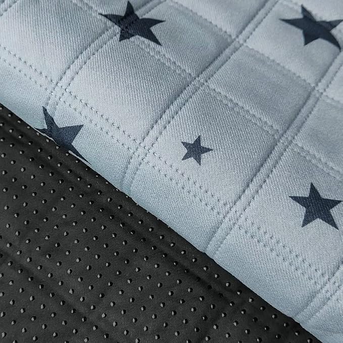 RIOUSSI Washable Pee Pads for Dogs, Reusable, Absorbent, Leakproof, Non Slip Pet Puppy Pads for Potty Training. Gray Stars, 48x65 Inch(1pack)