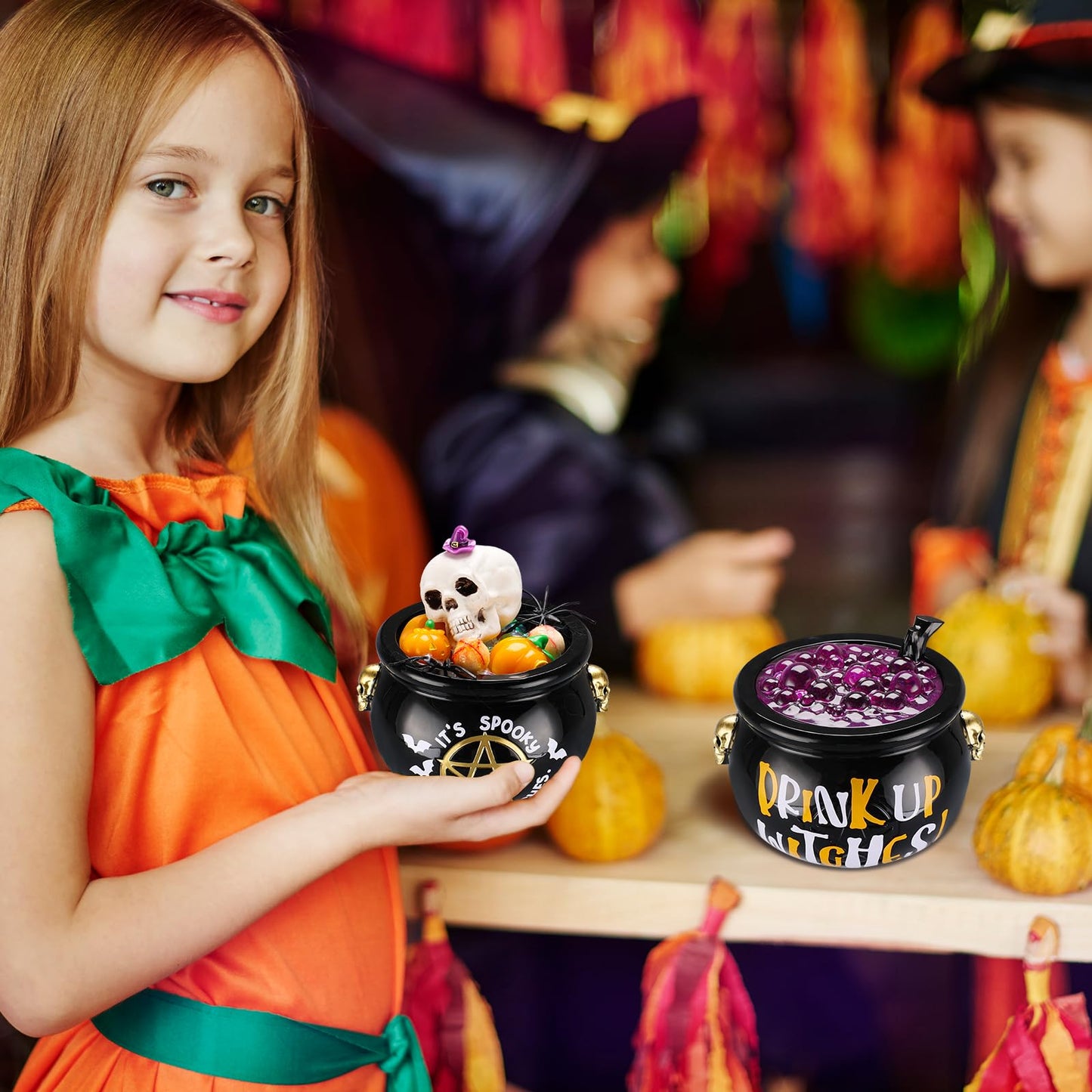 LET’S Resin Witch Cauldron Resin Mold, Halloween Resin Molds, 3D Jar Resin Molds Silicone 4.7'' Width, Large Jar Molds for Epoxy Casting Craft, Storage Box,Candy Container,Candle Holder