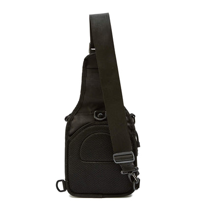 WOLF TACTICAL EDC Sling Bag - Concealed Carry Sling Pack with Laser-Cut MOLLE, Lightweight Tactical Crossbody for Range, Hiking, Travel & Daily Preparedness (Black)