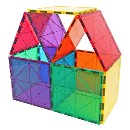 NEOFORMERS Large Magnetic Tiles Set -12PCS Square Magnetic Tiles Expansion Pack, STEM Educational Construction Stacking Blocks, Compatible with Major Brands
