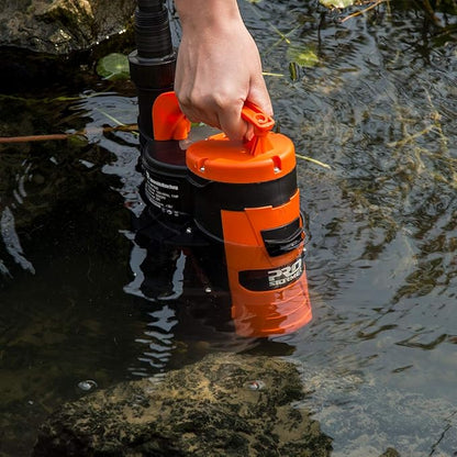 Prostormer Sump Pump, 1/2HP 2110GPH Sumbersible Water Pump, Portable Electric Pump with Build-in Float Switch for pool draining, Crop Irrigation, Yard and Flooded Cellar