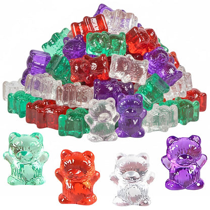 Fun Express Translucent Rainbow Counting Bears with Storage Jar - 100 Pieces