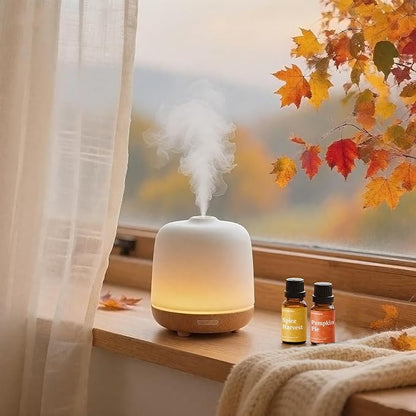 Diffuser Essential Oils, Aromtopia Fall Fragrance Oil for Candle Making, Essential Oils for Diffusers for Home, 6x10ml Autumn Set, Soap Making Scents, Pumpkin Pie, Musk Vanilla, Autumn Wildness, More