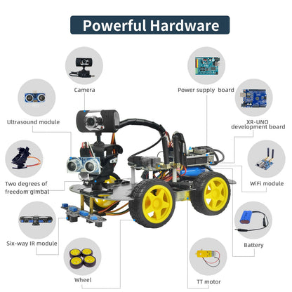Robot Car Kit for Arduino Robotics Kit for Adults Smart Car Robot Teen Gifts Programable Robot DIY for STEM Education