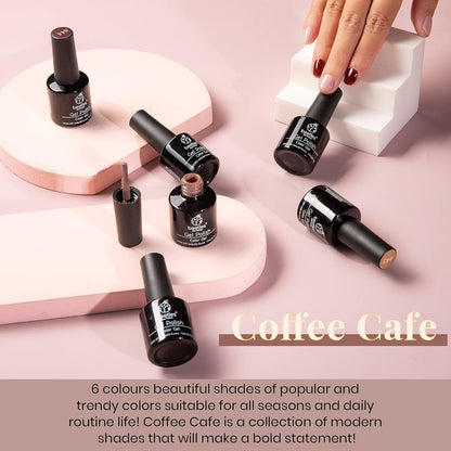 Beetles Cat Eye Gel Nail Polish Set, 6 Summer Colors Pastel Shimmer Glitter Gel Polish Kit Soak Off LED UV Curing Requires Pink Red Blue Orange Green Purple Velvet Gel with Magnet Gift for Women