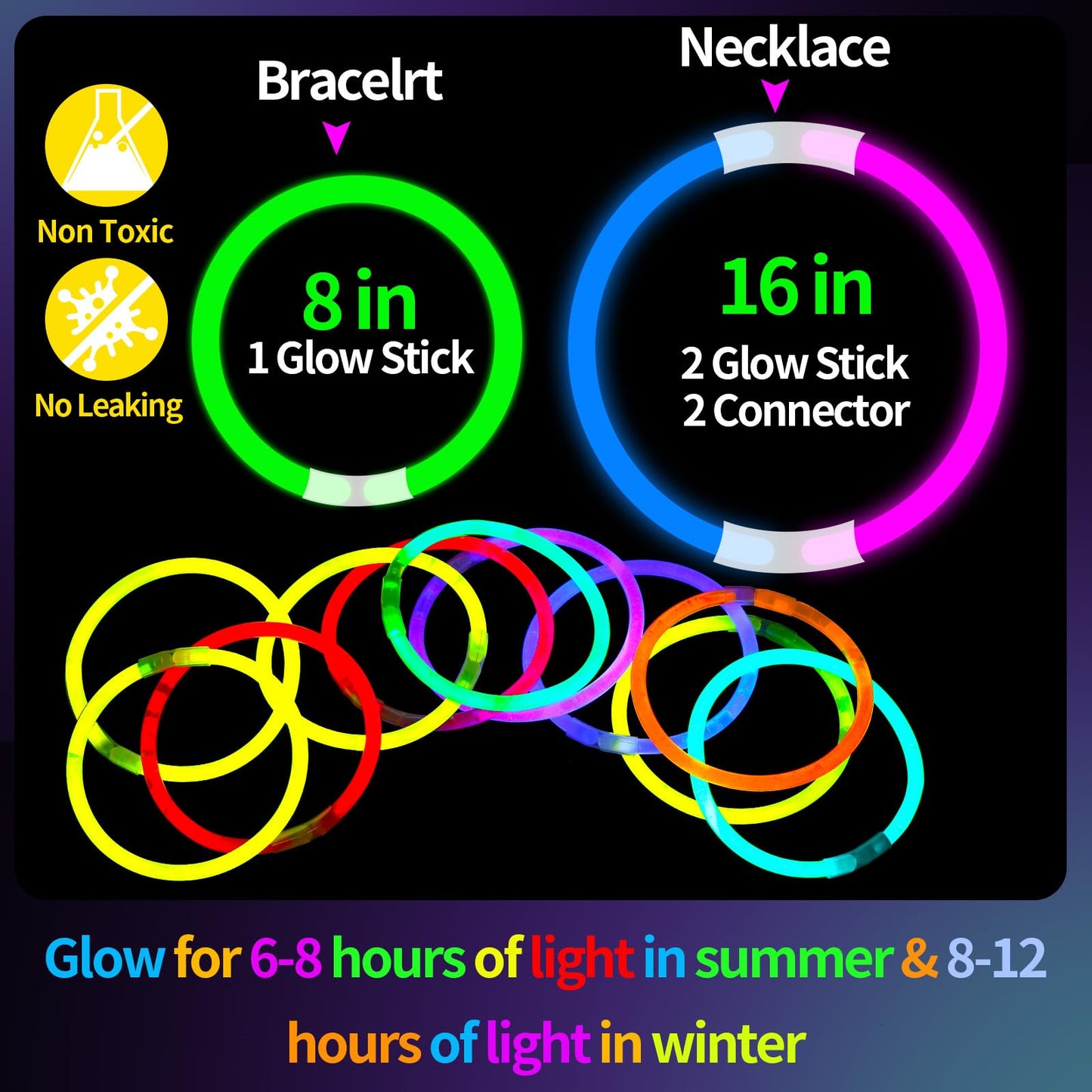 LiYiQ 50 Packs Halloween Gifts Cards with 100 Glow Sticks Let Your Light Shine Cards with Glow Sticks Pumpkin Cards for VBS Sunday Supplies (Halloween)