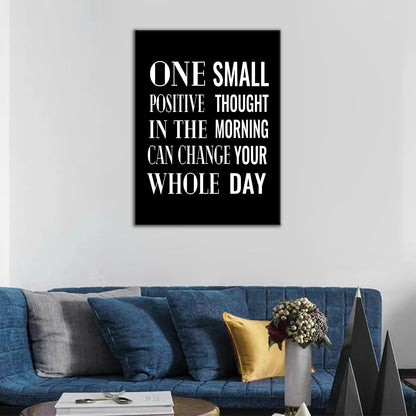 Inspirational Canvas Wall Art Office Decor Motivational Poster Quotes for Home Boost Confidence Inspiring Sign Picture Painting for Gym Bedroom Classroom Artwork Stretched and Framed [18''Wx24''H]