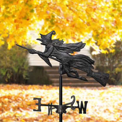 Whitehall Products Flying Witch Garden Weathervane, Black
