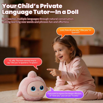 Liovipals Interactive Plush Talking Companion AI Robot Pet, Cute Live Pets for Kids, Gifts for Girls & Boys