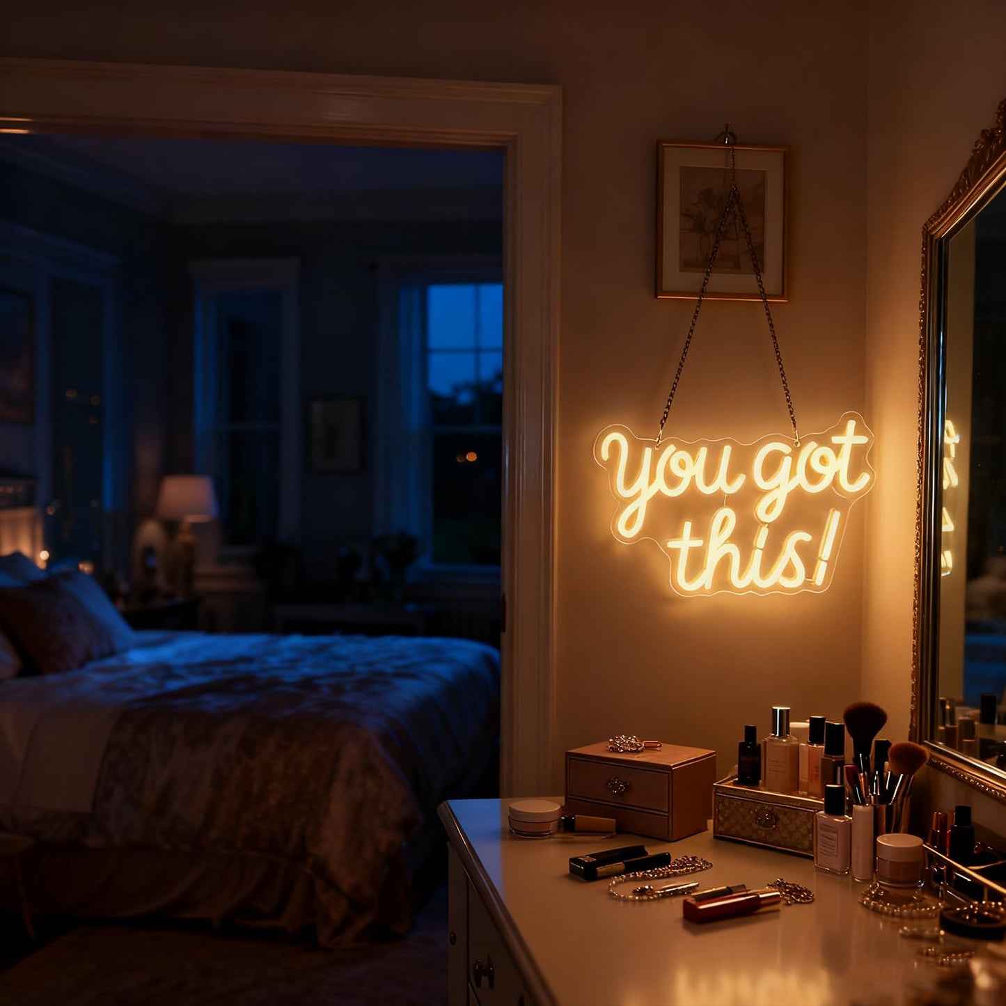 Mvorixa You Got This Neon Sign Dimmable LED Neon Light for Wall Decor, Inspirational You Got This Sign Lights for Home, Bedroom, Office, Student Dorm, Classroom, Party Decor& Motivational Gift