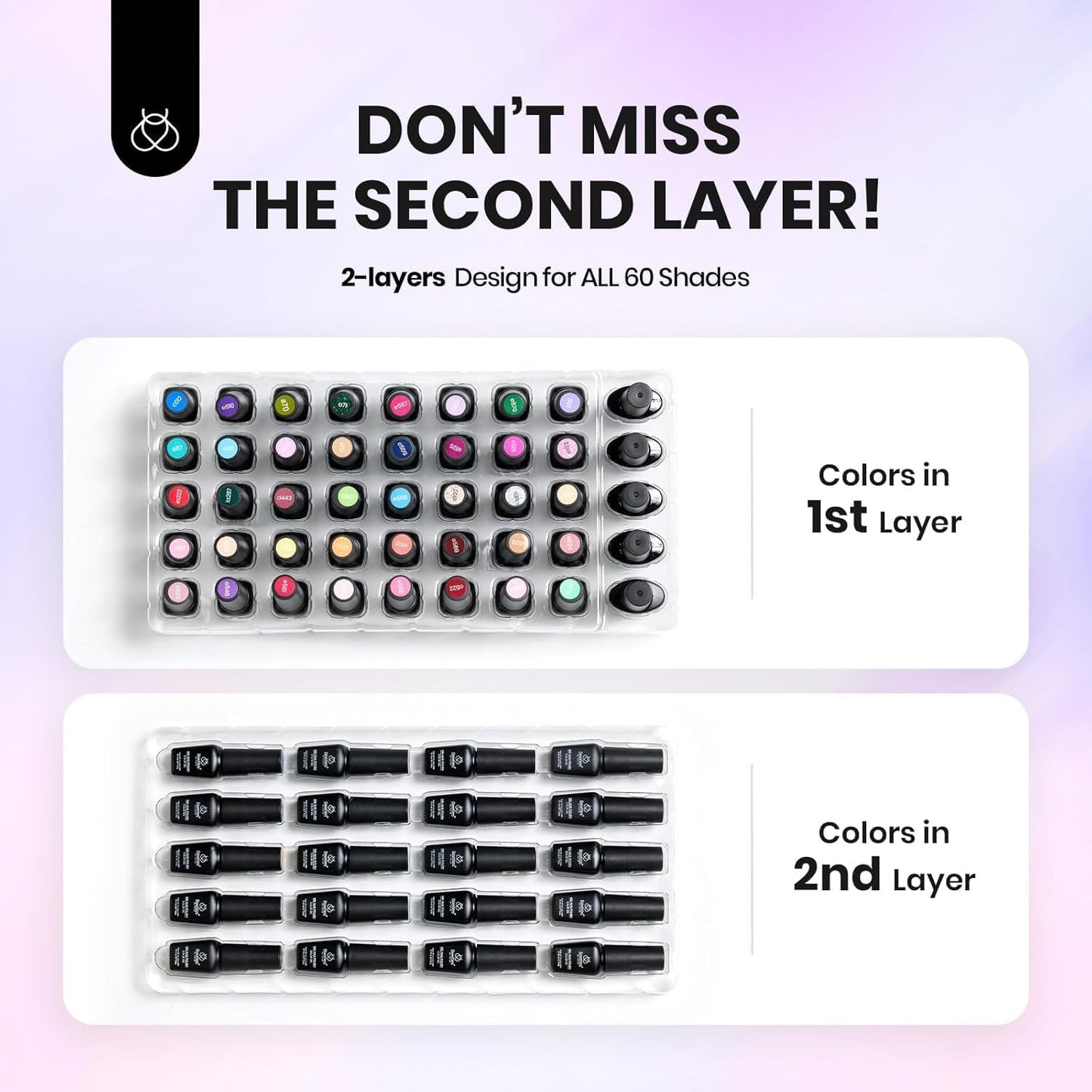 Beetles Cat Eye Gel Polish Set - 24Pcs 20 Colors Glitter Dark Color Changing Gel Nail Polish Kit with Base Gel Glossy Matte Top Coat Soak off UV DIY Nail Art Salon Ombre Black Nails Gift