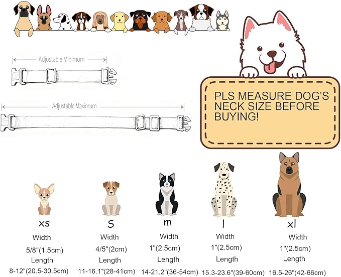 DOGWONG Cute Pet Dog Collar Pink Flamingos Cotton Dog Collar- Soft Girl Puppy Adjustable Pet Collars for Small Medium Large Dogs,XL