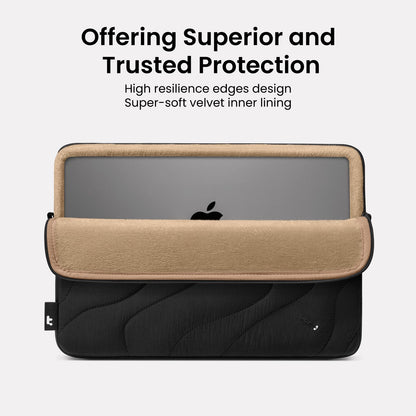 tomtoc 360 Protective Puffy Laptop Sleeve Kit for 14-inch MacBook Pro M5 2026 A3426 A3427/M4/M3/M2/M1 Pro/Max A3434 A3112, Quilted Soft Puffer Computer Bag with Tech Pouch for 13.8" Surface Laptop 7