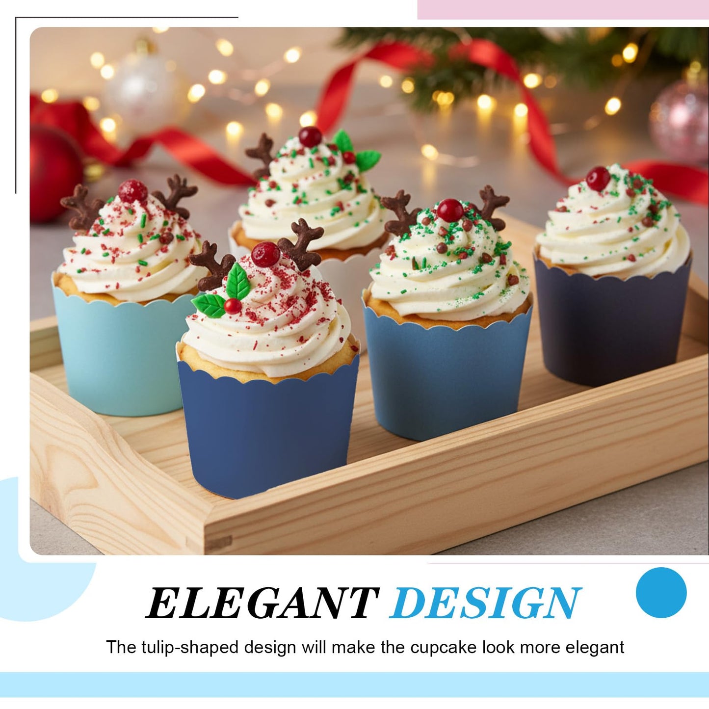 Havawish 250 Pcs Paper Baking Cups Cupcake Baking Cups 2.4 Inches Muffin Liners for Wedding Birthday Baby Shower Party Accessories