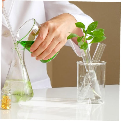STAHAD Glass Hydroponic Vase Plant Propagation Tubes 5pcs 2.5x3x15cm Test Tubes for Small Terrarium Plants Home Desk Decoration