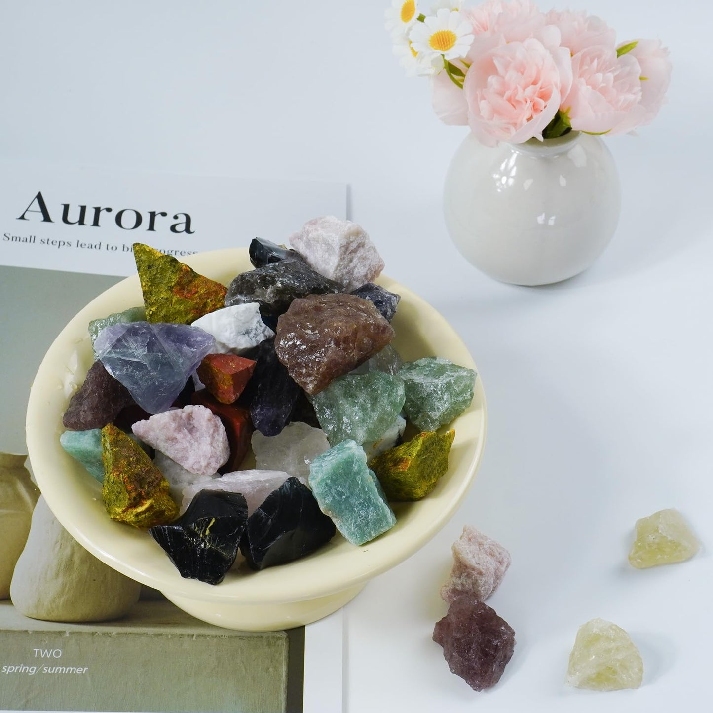 Raw Crystals, Large 1.2-2.0" Healing Crystal Natural Rough Stones for Intuition,Chakra,Meditation,Decoration,Polishing,Energy Work (Amazonite, 3.5oz-1.2-2.0"raw Crystals)