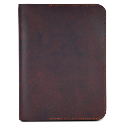 CestAntiQ XL Leather Journal Cover for Sketchbook (7.5 x 9.75 in), Compatible for Composition Notebook, Handmade Refillable Notebook Sleeve for B5, ... Journal Cover with Pen Loop – Rustic Brown