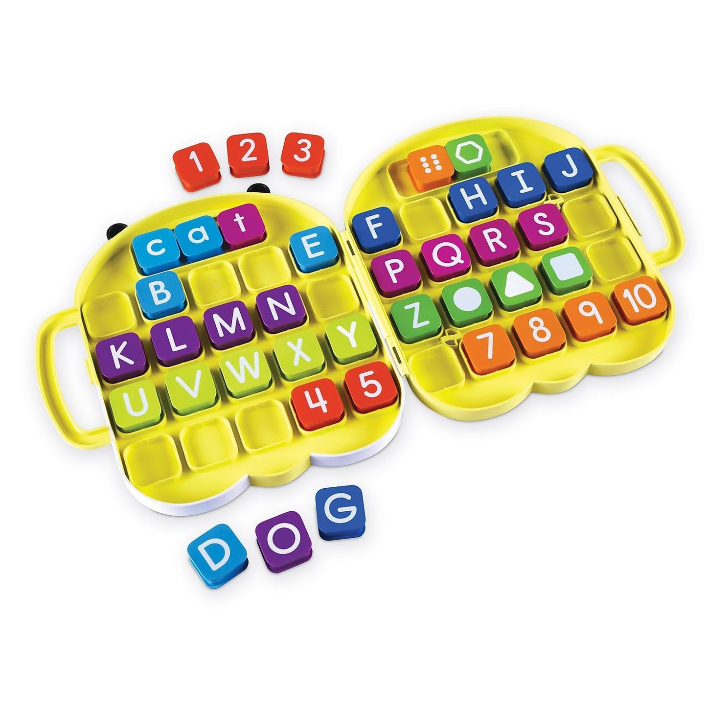 Learning Resources AlphaBee Alphabet, Homeschool, ABCs, Numbers, Shape & Word Recognition Activity Set, Multicolor