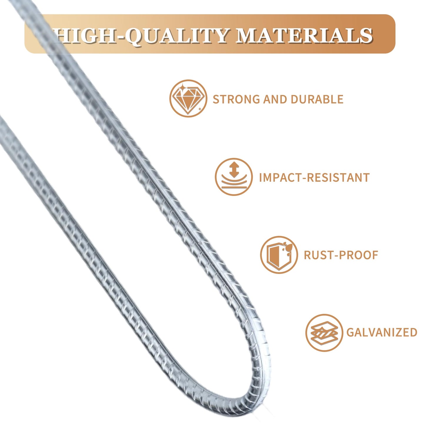 SHENGHUISS 12 Inch Rebar Stakes,U Shaped Trampoline Stakes High Wind Ground Anchors,8 Pack Galvanized Steel Rebar Stakes for Trampoline,Camping Tent,Garden Decorations,Chicken Coop