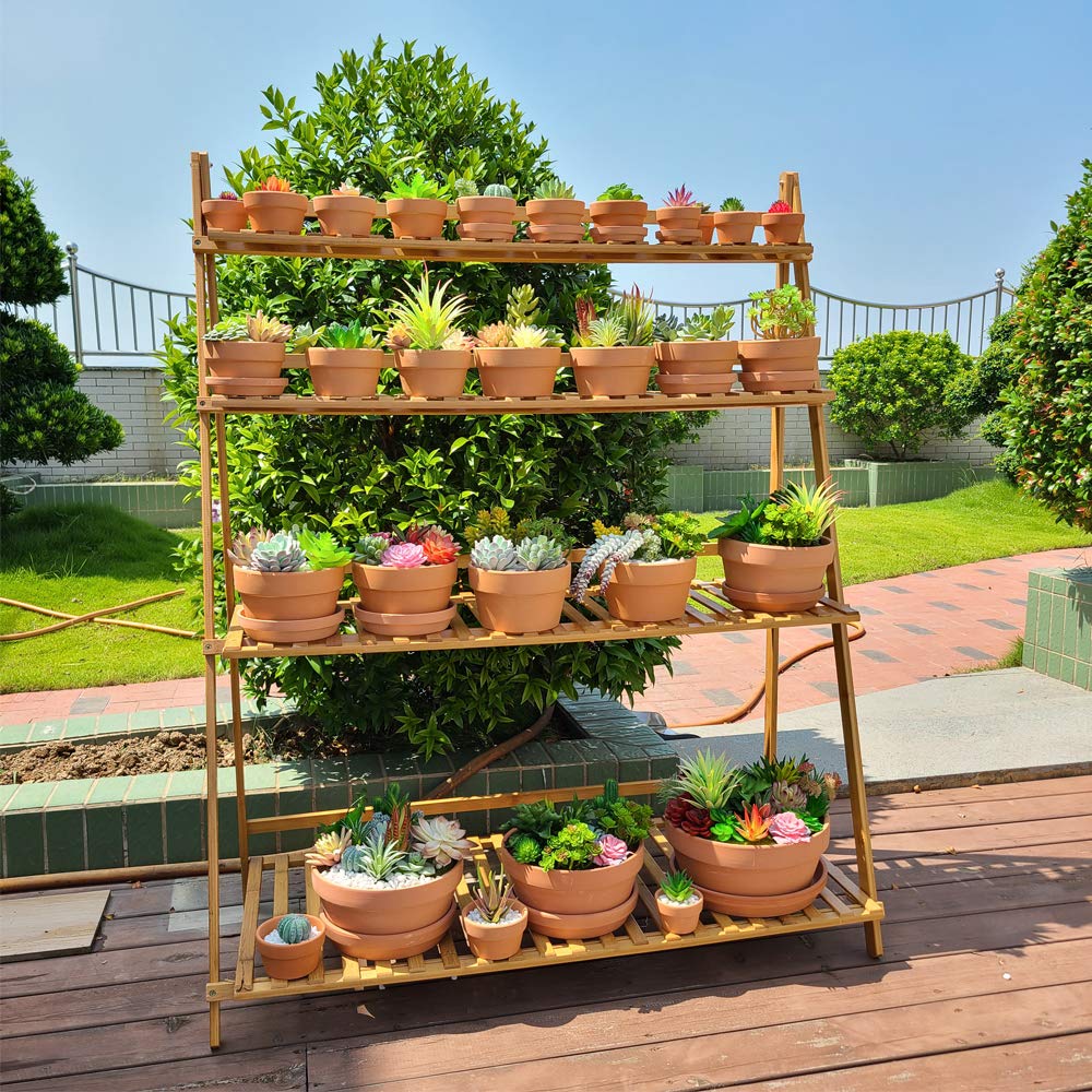 Yishang 4.4 Inch Shallow Terracotta Plant Pots,Ceramic Clay Cactus/succlent Container with Drain Hole,Small unglazed Planter for Indoor/Outdoor Plants, Crafts