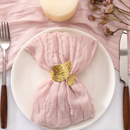 Jimtx 50 Pack Dusty Pink Cheesecloth Napkins Cloth Washable Pink Cotton Napkins Set of 50 Bulk 21x21 Inches for Wedding Baby Bridal Shower Birthday Dinner Party Table Decor