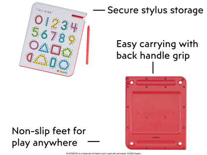 Playskool Magnatab — Numbers and Shapes — Magnetic Board Toy Letter Tracing for Toddlers Learning and Sensory Drawing — for Kids Ages 3 and Up